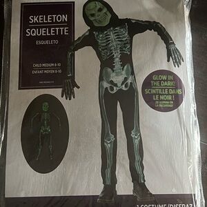 Glow-in-the-Dark Skeleton Costume for Kids